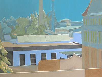 Gemälde Gewerbegebiet